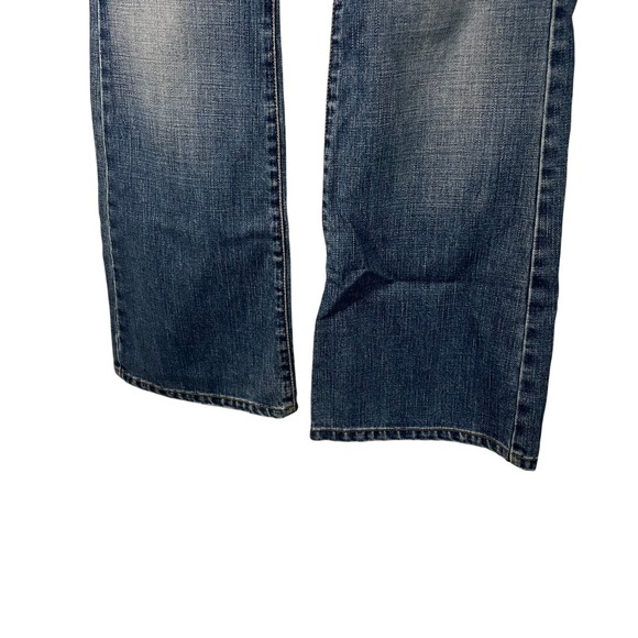 Women's Low Rise Flare Gap jeans with vintage look with unique pockets - Picture 3 of 7